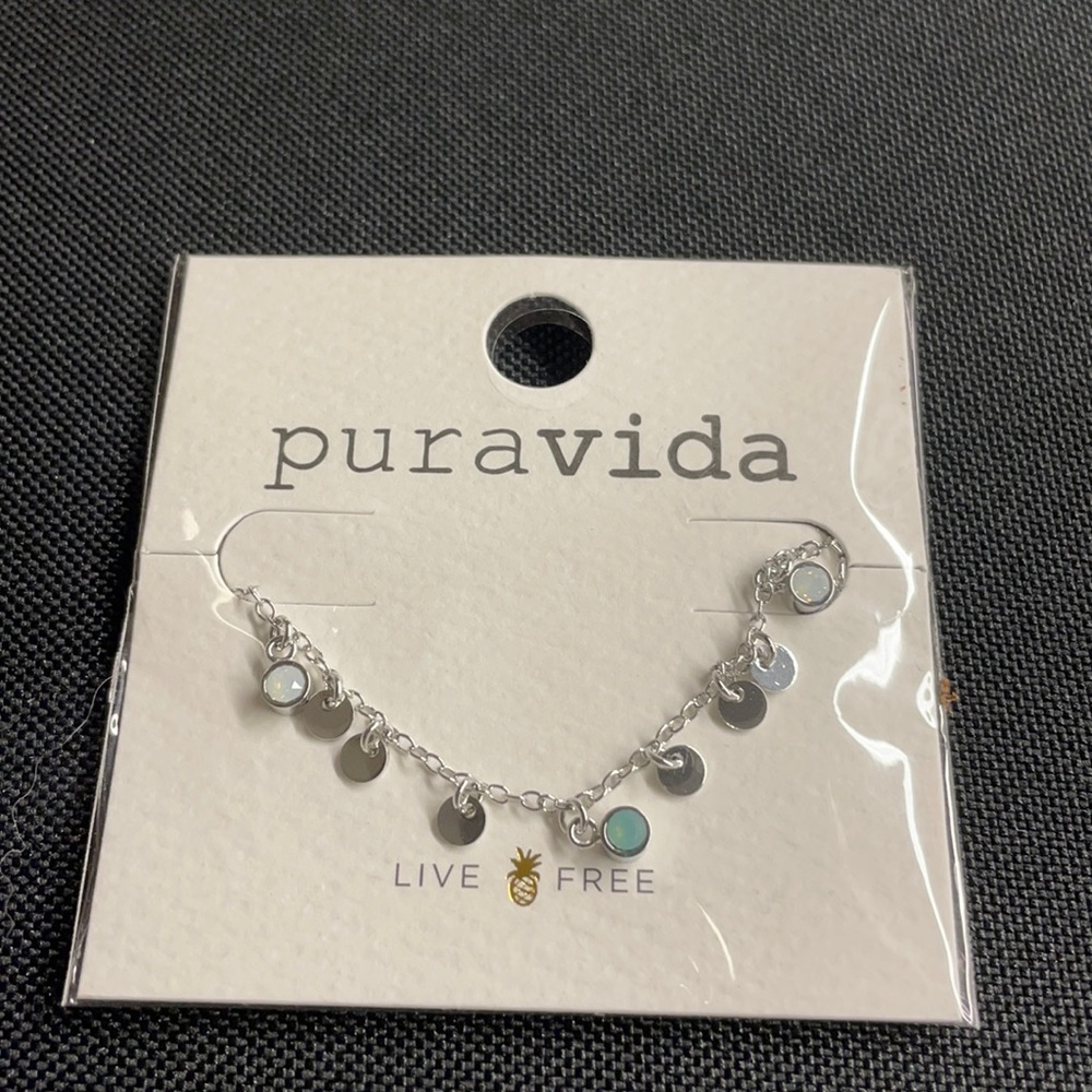 Pura Vida disc necklace